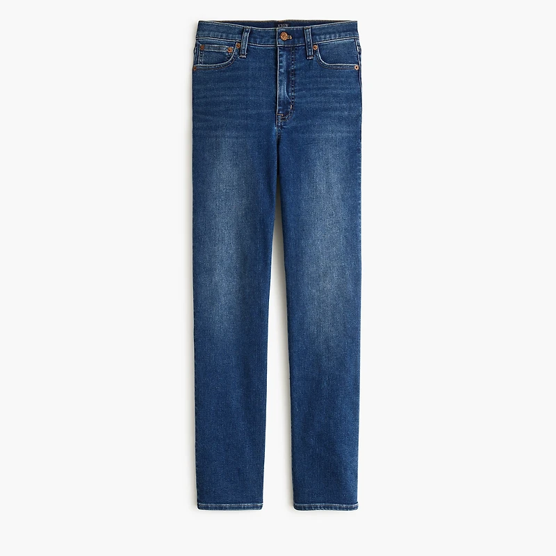 High-rise stovepipe jean signature stretch