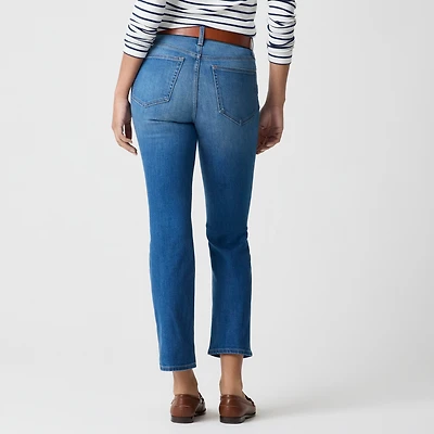 Tall mid-rise flare crop jean all-day stretch