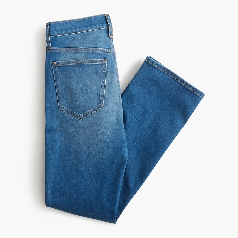 Mid-rise flare crop jean in all-day stretch