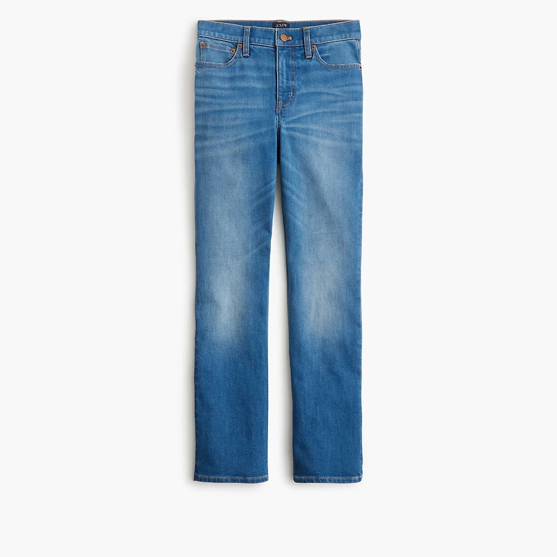 Mid-rise flare crop jean in all-day stretch