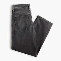 Washed black barrel-leg jean all-day stretch