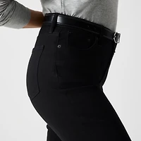 Curvy wide-leg cropped jean