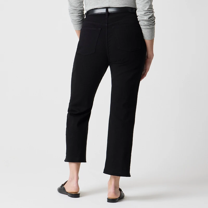 Curvy wide-leg cropped jean