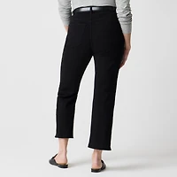 Curvy wide-leg cropped jean