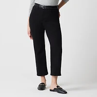 Curvy wide-leg cropped jean