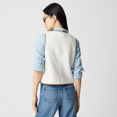 Sherpa welt-pocket vest