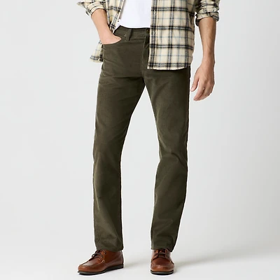 Straight-fit corduroy pant