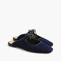 Bow slip-on mules