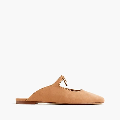 Bow slip-on mules