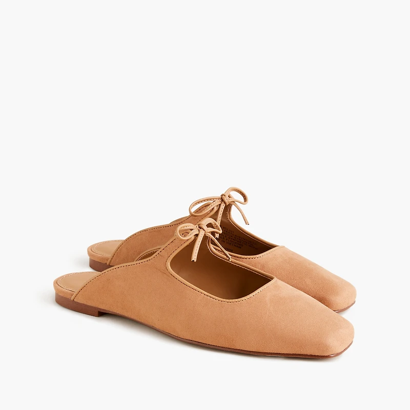 Bow slip-on mules