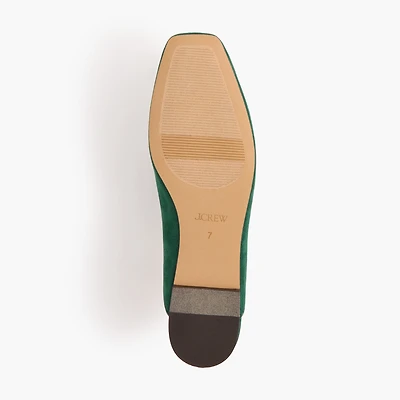 Bow slip-on mules