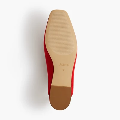 Bow slip-on mules