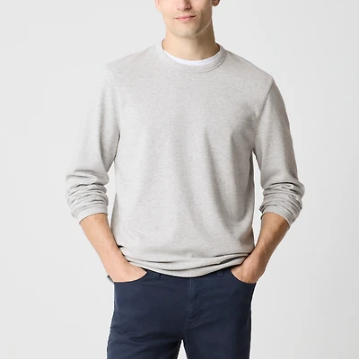 Double-knit crewneck sweatshirt
