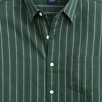 Short-sleeve striped dobby shirt