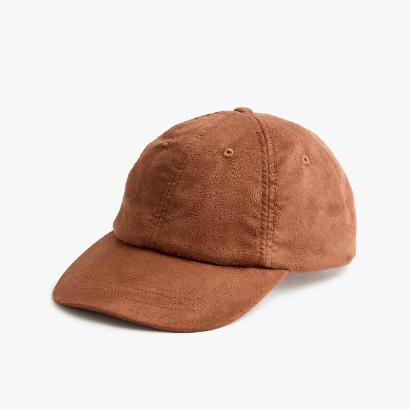 Faux-suede baseball cap