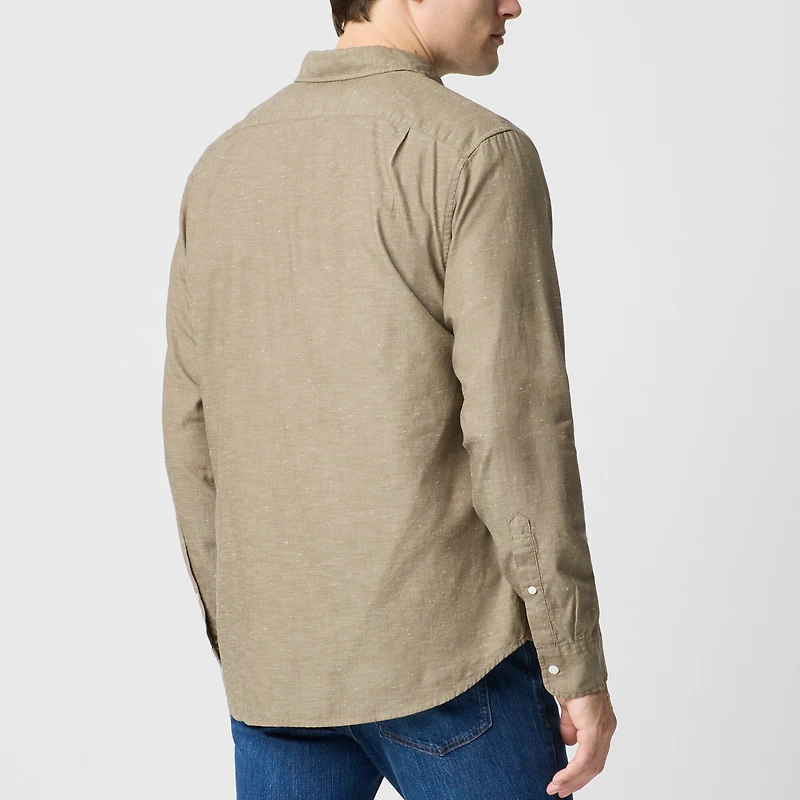 Textured oxford shirt