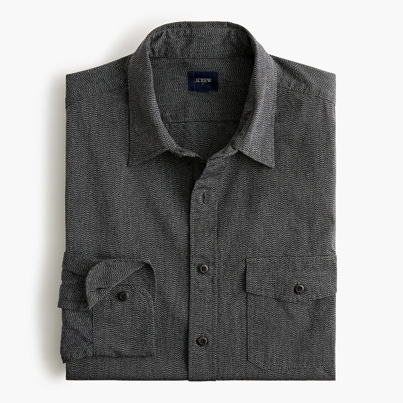 Jaspé cotton shirt