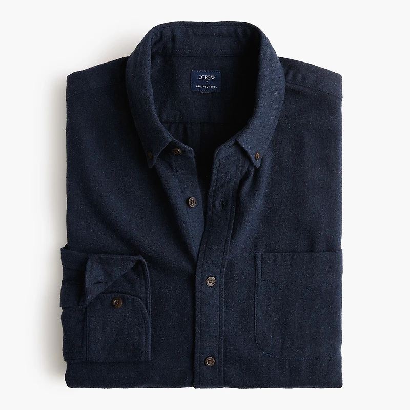 Brushed twill shirt