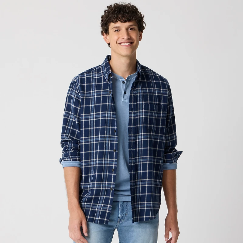 Brushed twill shirt