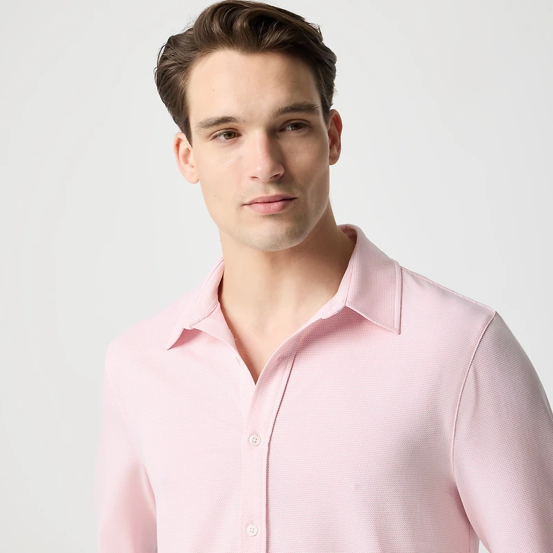 Jacquard all-day performance shirt
