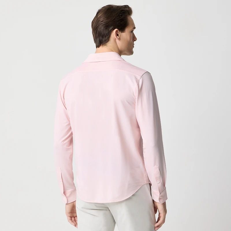Jacquard all-day performance shirt