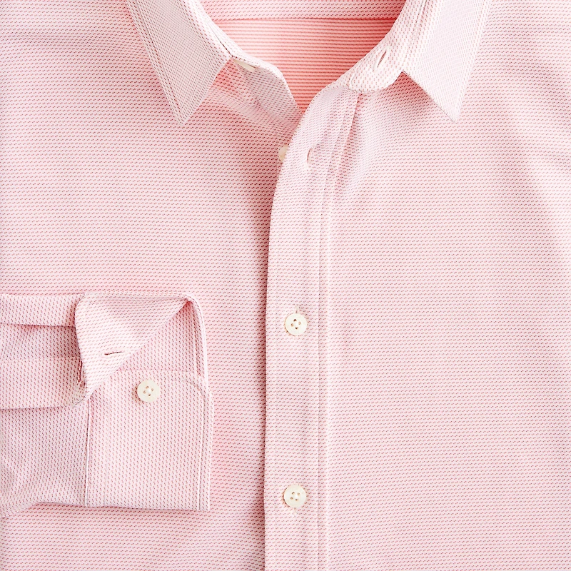 Jacquard all-day performance shirt