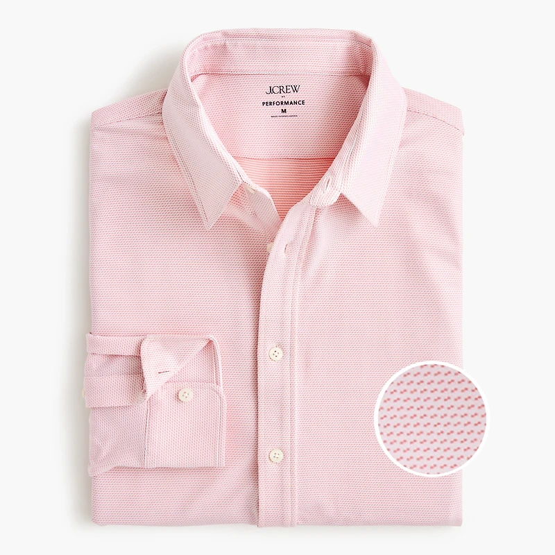Jacquard all-day performance shirt