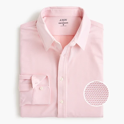 Jacquard all-day performance shirt