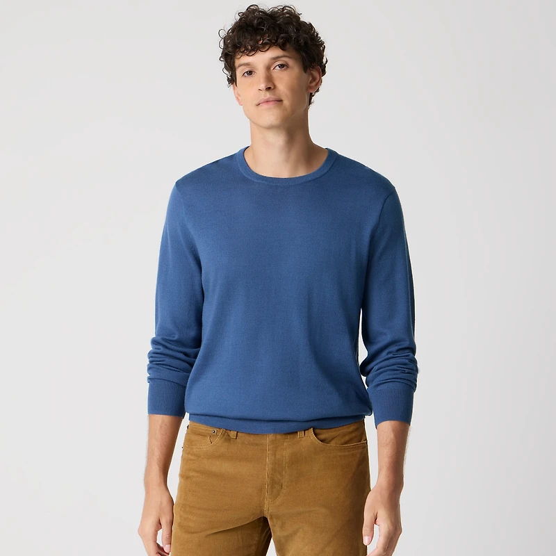 Merino wool-blend crewneck sweater