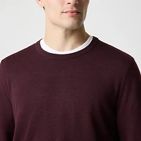 Merino wool-blend crewneck sweater