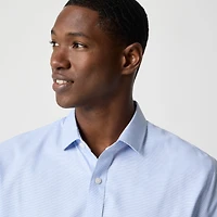 Wrinkle-free dobby dress shirt