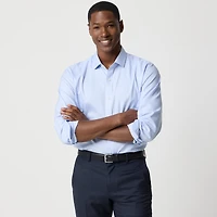 Wrinkle-free dobby dress shirt