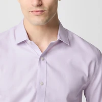 Wrinkle-free dobby dress shirt