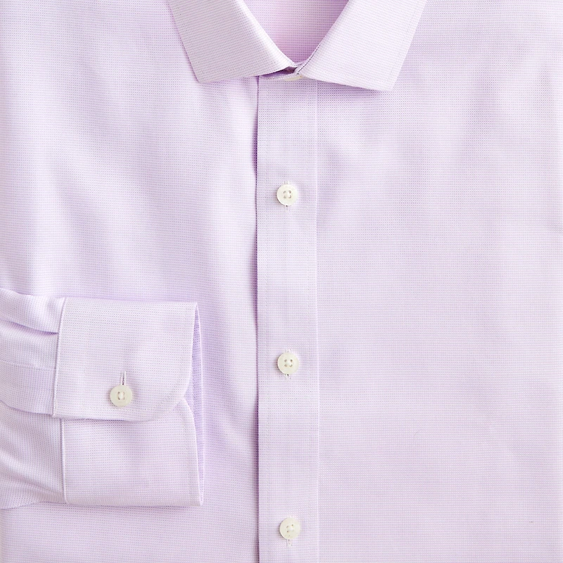 Wrinkle-free dobby dress shirt