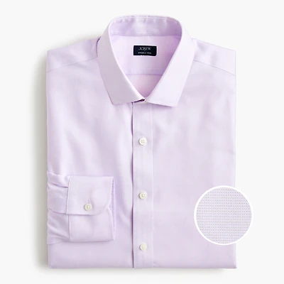 Wrinkle-free dobby dress shirt