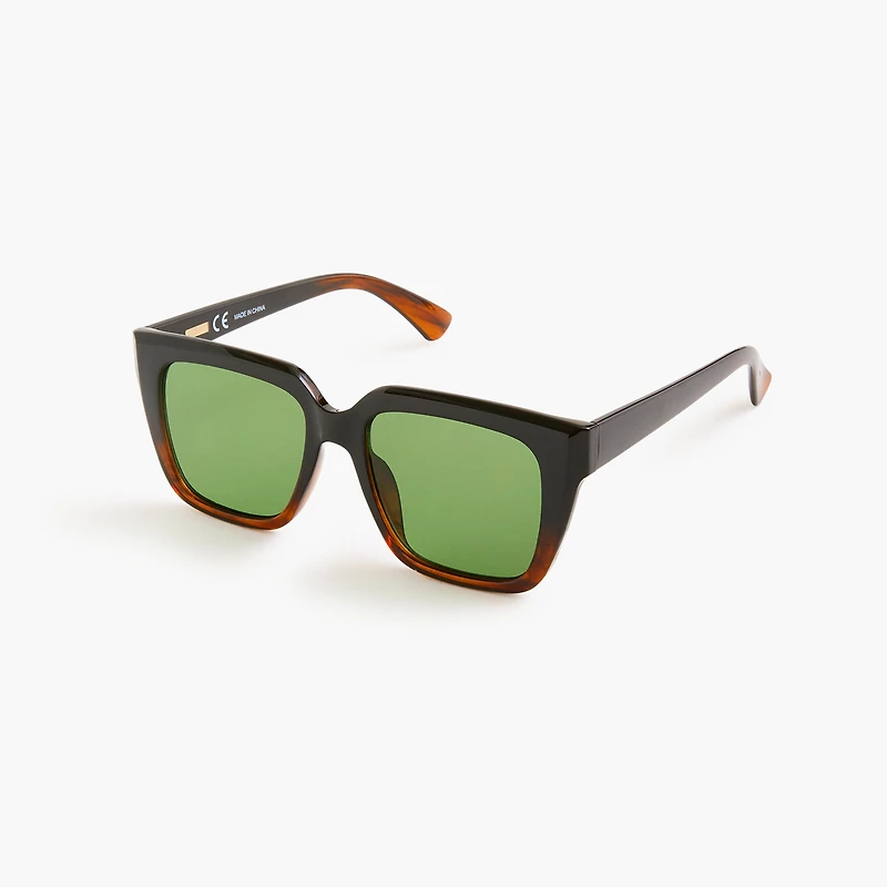 Large D-frame sunglasses