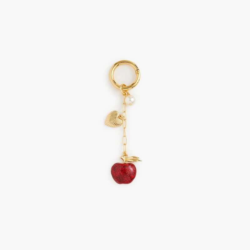 Apple bag charm