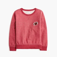 Boys' terry football sweatshirt