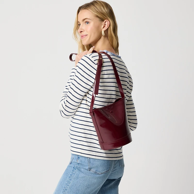 Croc crossbody bucket bag