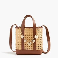 Heart chain bag charm