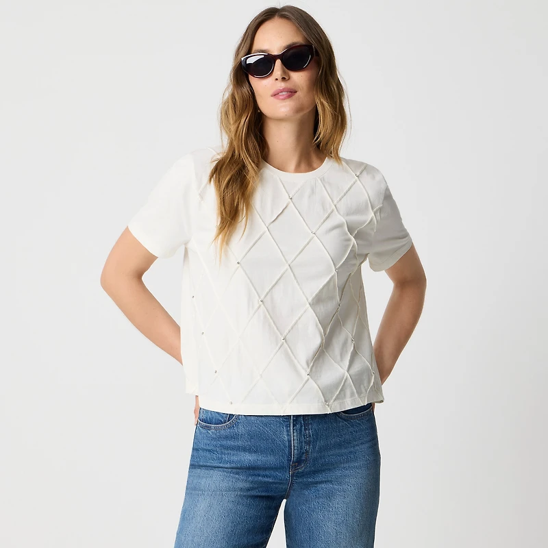 Jewel-embellished tee