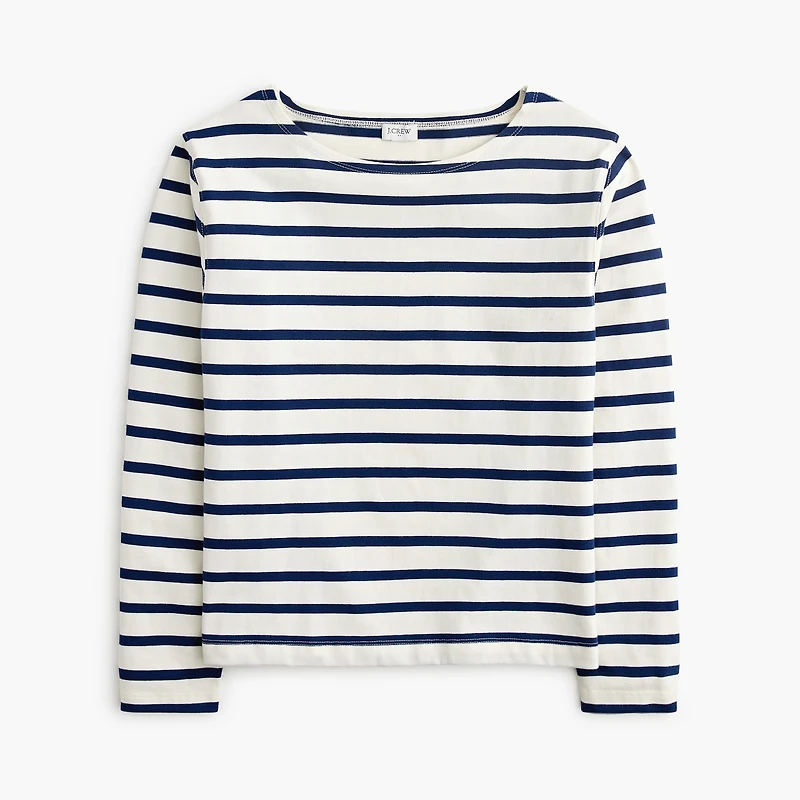 Striped boatneck tee