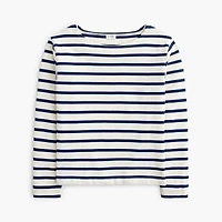 Striped boatneck tee
