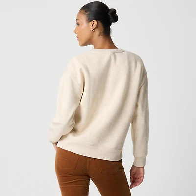 Fleece crewneck sweatshirt