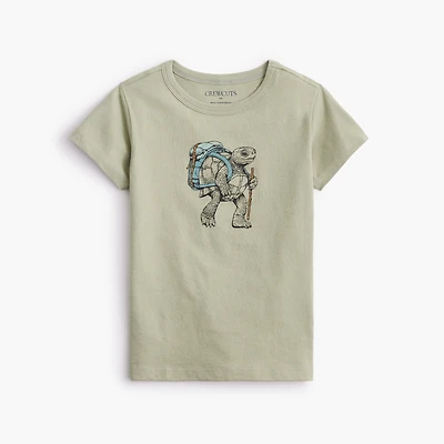 Boys' hiking turtle graphic tee