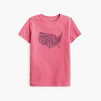 Boys' map graphic tee