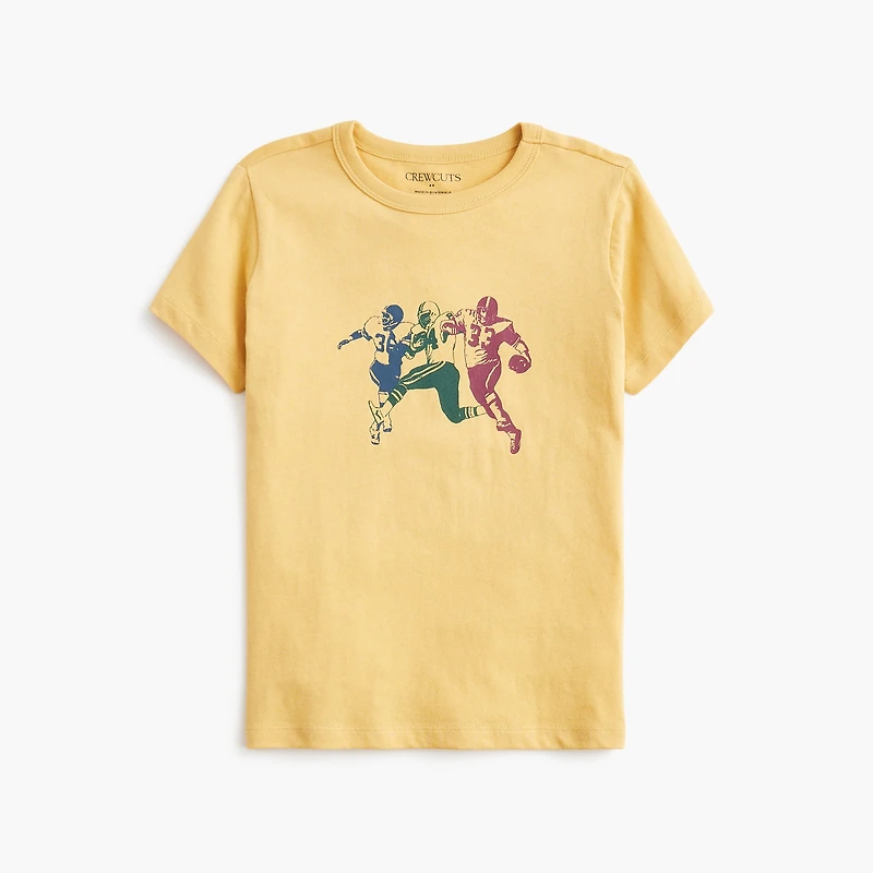 Boys' football players graphic tee