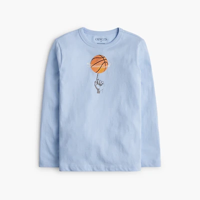 Boys' spinning basketball graphic tee