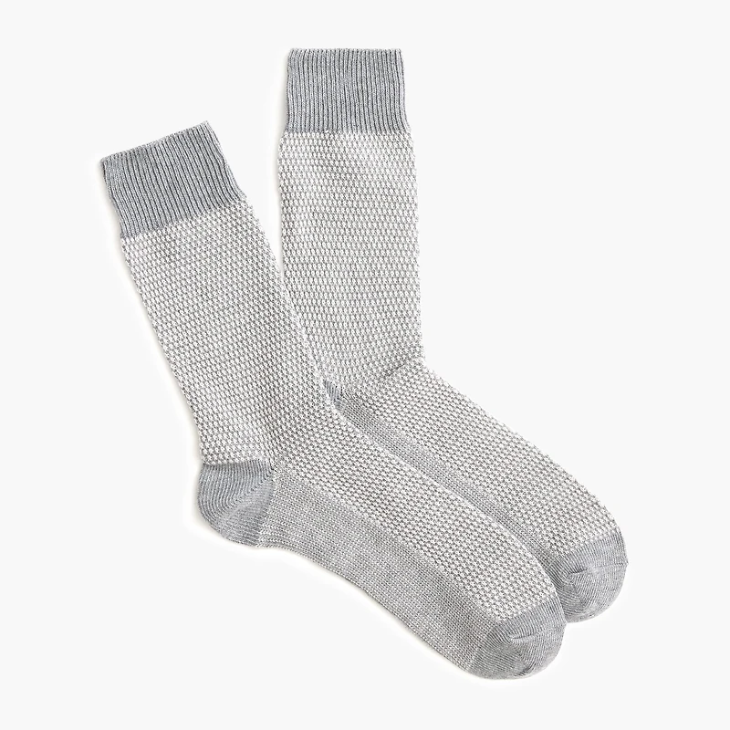 Bird's-eye stitch socks