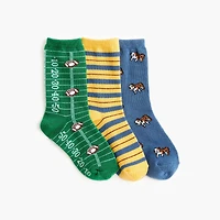 Boys' football socks pack-of-three
